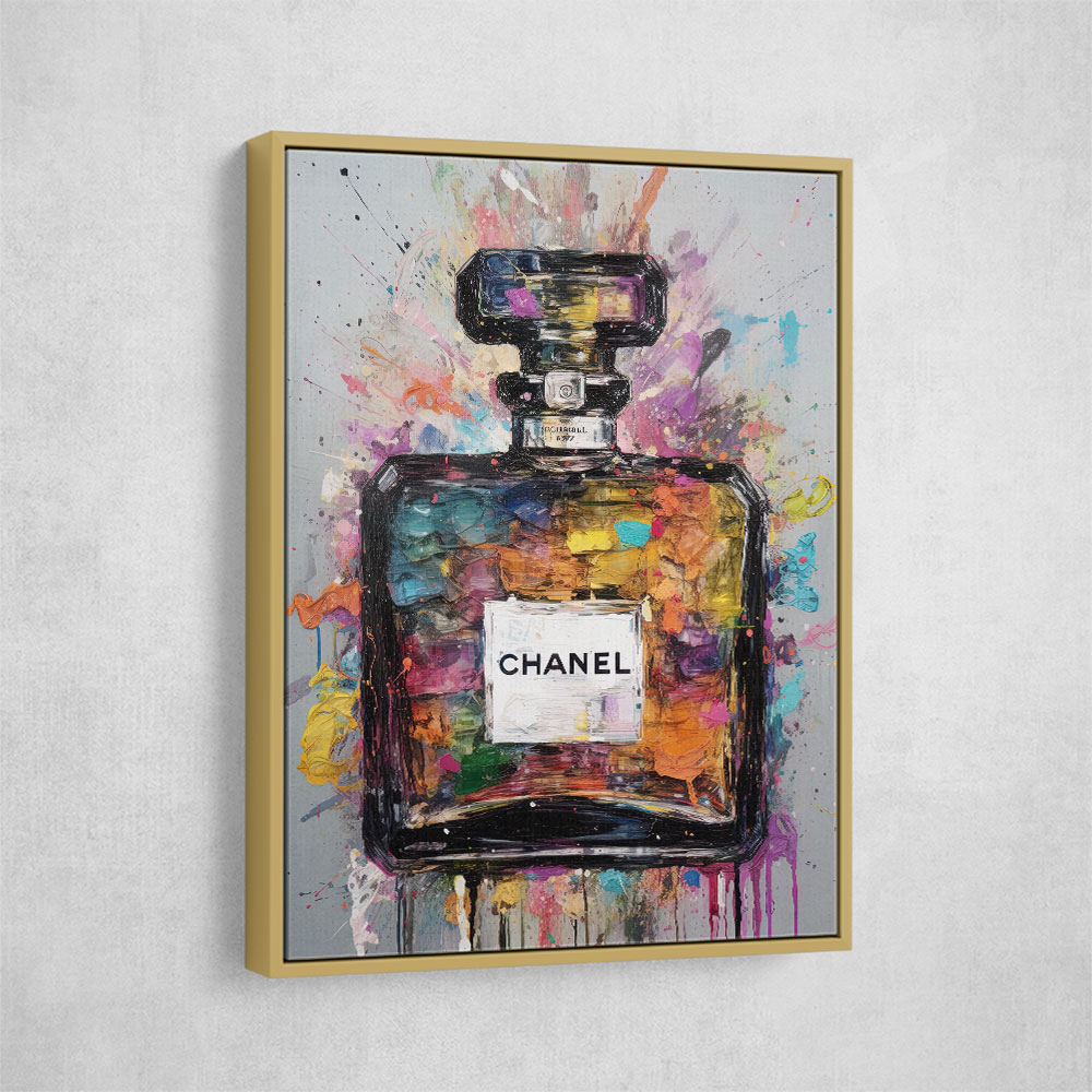Chanel No 5 Multi Colour Abstract Wall Art
